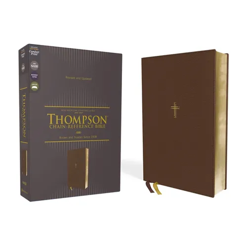 Nasb, Thompson Chain-Reference Bible, Leathersoft, Brown, 1995 Text, Red Letter, Comfort Print - Imitation Leather