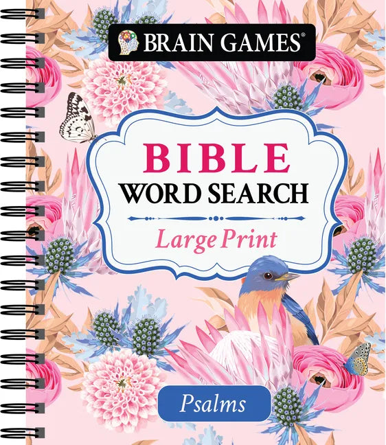 Brain Games - Large Print Bible Word Search: Psalms - Spiral