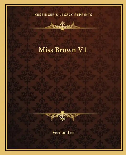 Miss Brown V1 - Paperback
