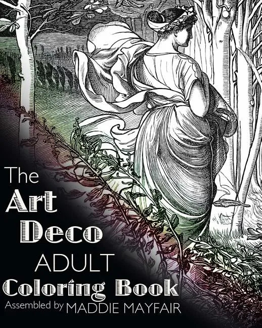 The Art Deco Adult Coloring Book - Paperback