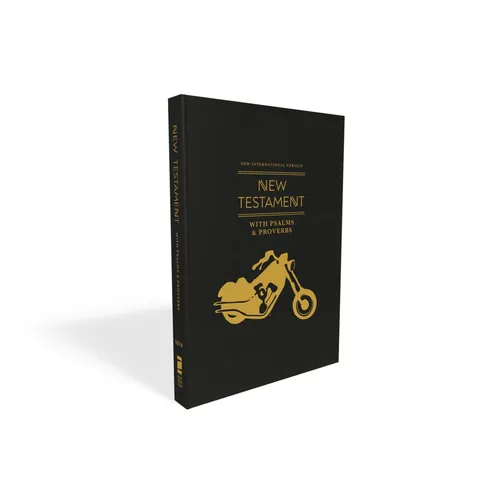 Niv, New Testament with Psalms and Proverbs, Pocket-Sized, Paperback, Black Motorcycle, Comfort Print - Paperback