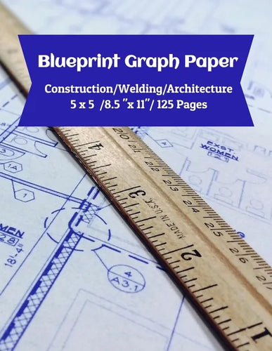 Blueprint Graph Paper: Construction/Welding/Architecture/5x5/8.5