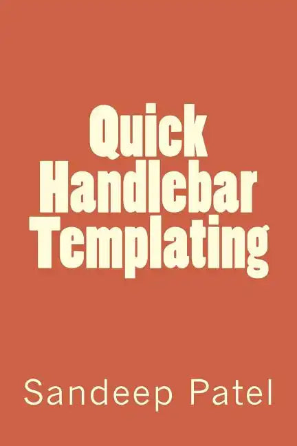 Quick Handlebar Templating - Paperback