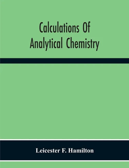 Calculations Of Analytical Chemistry - Paperback