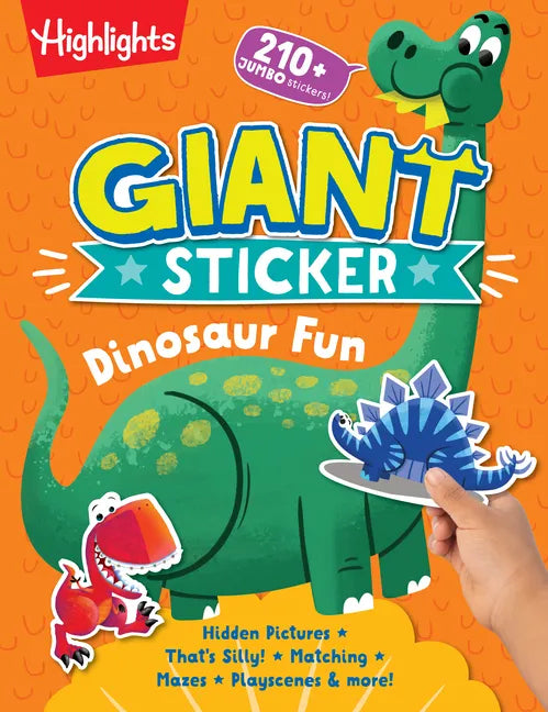 Giant Sticker Dinosaur Fun - Paperback