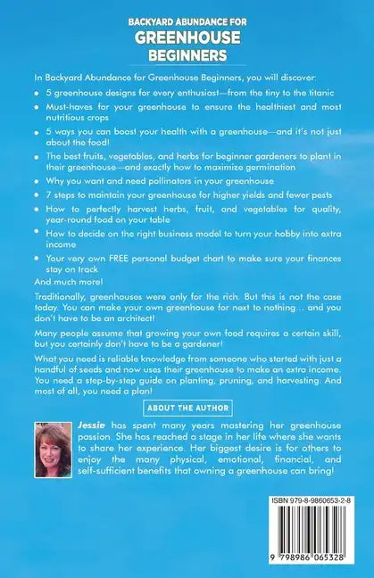 Backyard Abundance for Greenhouse Beginners: A Guide to Avoid Common Pitfalls: Create a Healthy, Self-Sufficient Hobby And Dynamic While Enjoying Your - Paperback