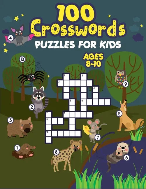 100 Crosswords Puzzles for Kids ages 8-10 - Paperback