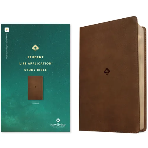 NLT Student Life Application Study Bible, Filament Enabled (Leatherlike, Rustic Brown, Red Letter)