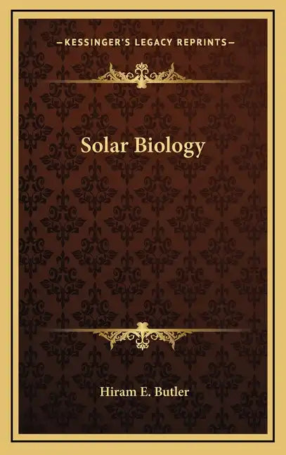 Solar Biology - Hardcover