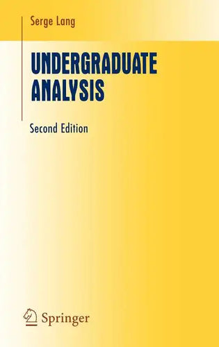 Undergraduate Analysis - Hardcover