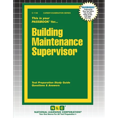 Building Maintenance Supervisor - Paperback