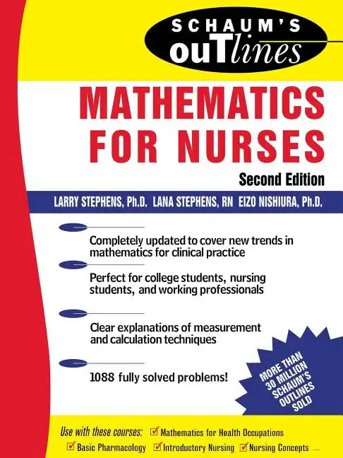 Schaum's Outline of Mathematics for Nurses: Theory and Problems of Mathematics for Nurses - Paperback