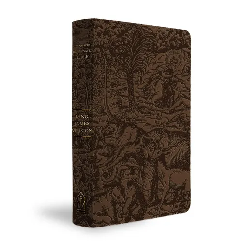 KJV Majestic Illuminated Bible (Brown Leatherluxe) - Leather