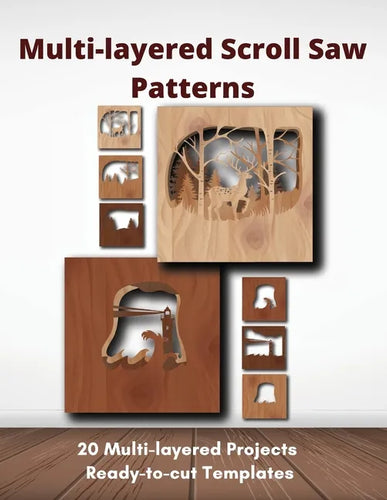 Multi-layered Scroll Saw Patterns: Templates for Scroll Saw Projects - Paperback
