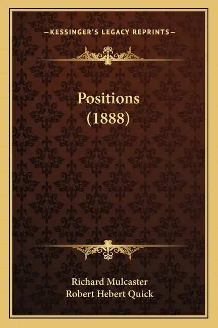 Positions (1888) - Paperback