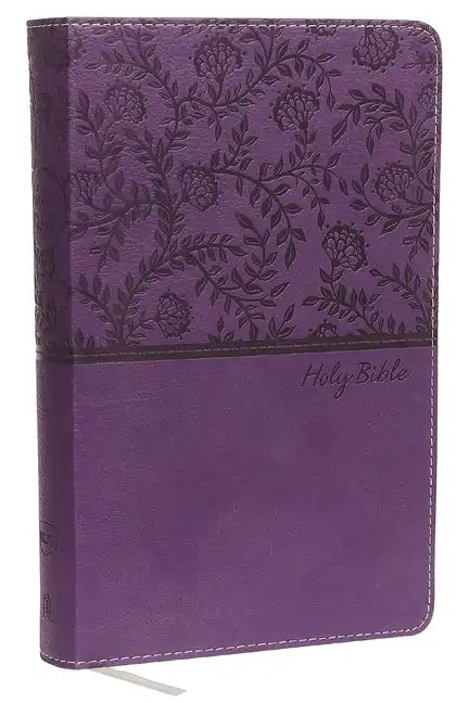 NKJV, Deluxe Gift Bible, Imitation Leather, Purple, Red Letter Edition - Imitation Leather