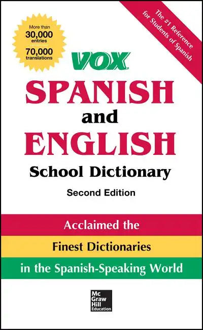 Vox Spanish and English School Dictionary, Paperback, 2nd Edition - Paperback