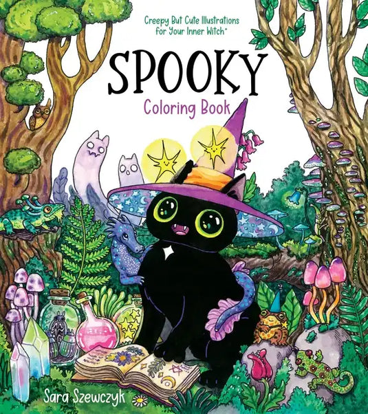 Spooky Coloring Book: Creepy But Cute Illustrations for Your Inner Witch - Paperback