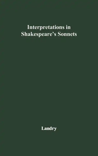 Interpretations in Shakespeare's Sonnets - Hardcover