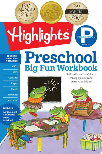 Preschool Big Fun Workbook: 256-Page Preschool Activity Book Full of Preschool Math, Language Arts, Writing Practice, Shapes Practice, Puzzles and Mor - Paperback