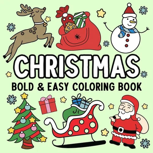 Christmas Bold and Easy Coloring Book - Paperback