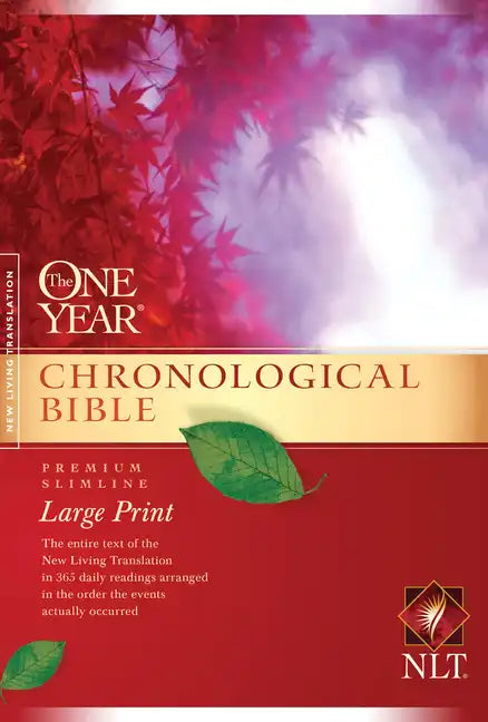 One Year Chronological Bible-NLT-Premium Slimline Large Print - Paperback