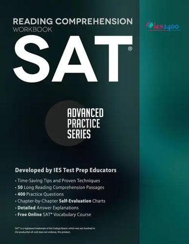 SAT Reading Comprehension Workbook: Advanced Practice Series - Paperback