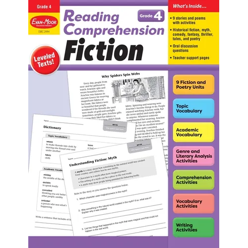 Reading Comprehension: Fiction, Grade 4 Teacher Resource - Paperback