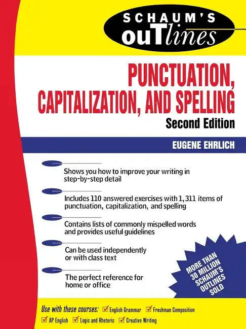 Schaum's Outline of Punctuation, Capitalization & Spelling - Paperback