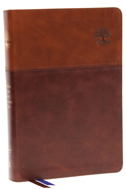 Nkjv, Matthew Henry Daily Devotional Bible, Leathersoft, Brown, Red Letter, Thumb Indexed, Comfort Print: 366 Daily Devotions by Matthew Henry - Imitation Leather