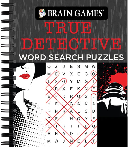 Brain Games - True Detective Word Search Puzzles - Spiral