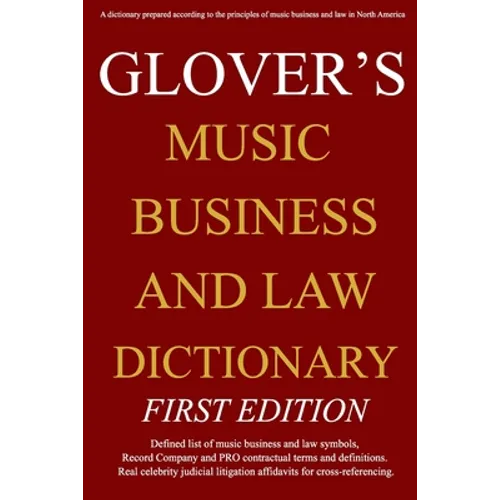 Music Business And Law Dictionary - Paperback