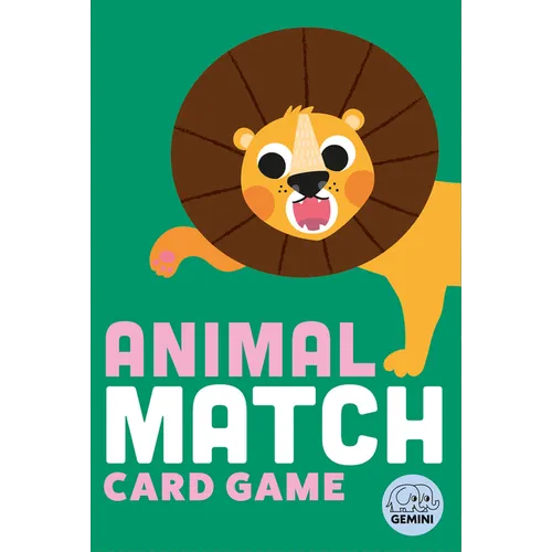 Animal Match Card Game - Hardcover