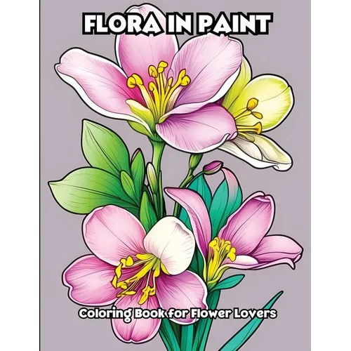 Flora in Paint: Coloring Book for Flower Lovers - Paperback
