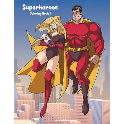 Superheroes Coloring Book 1 - Paperback