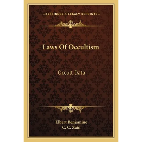Laws of Occultism: Occult Data - Paperback