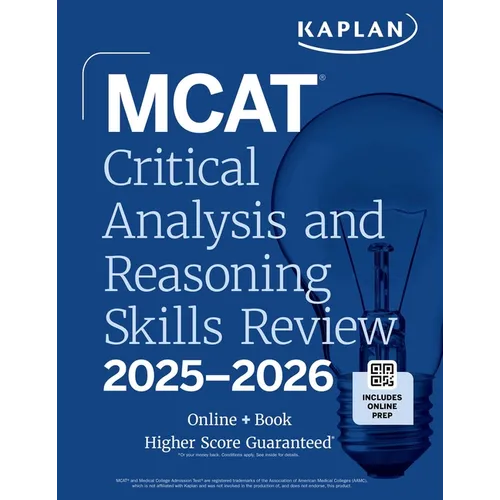 MCAT Critical Analysis and Reasoning Skills Review 2025-2026: Online + Book - Paperback