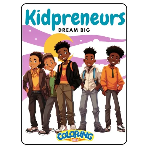 Kidpreneur Affirmation Coloring Book for African American Boys - Paperback
