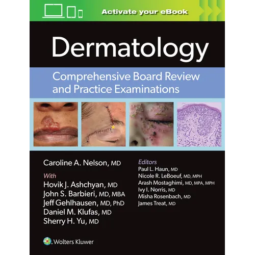 Dermatology: Comprehensive Board Review and Practice Examinations: Print + eBook with Multimedia - Paperback