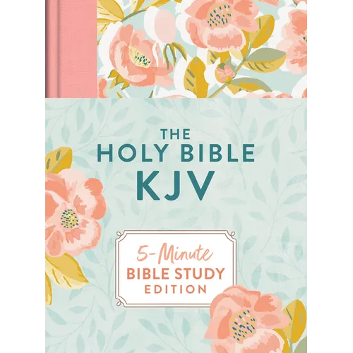 The Holy Bible Kjv: 5-Minute Bible Study Edition (Summertime Florals) - Hardcover