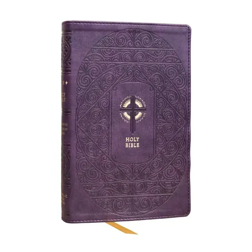 Nrsvce Sacraments of Initiation Catholic Bible, Purple Leathersoft, Comfort Print - Imitation Leather