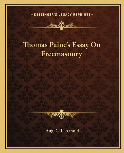 Thomas Paine's Essay on Freemasonry - Paperback