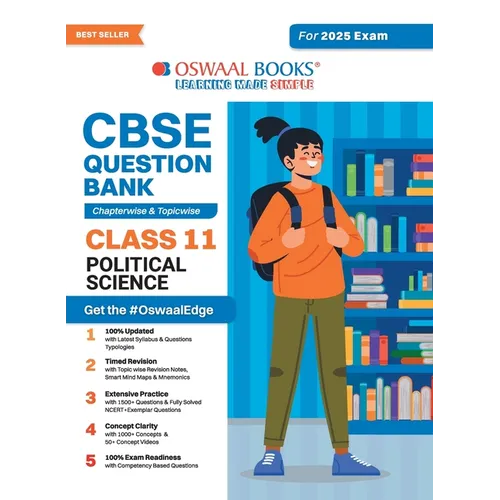 Oswaal CBSE Question Bank Class 11 Political Science, Chapterwise and Topicwise Solved Papers For 2025 Exams - Paperback
