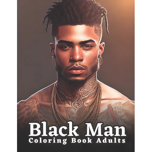 Black Men Portraits: Coloring Book For Adults - Paperback