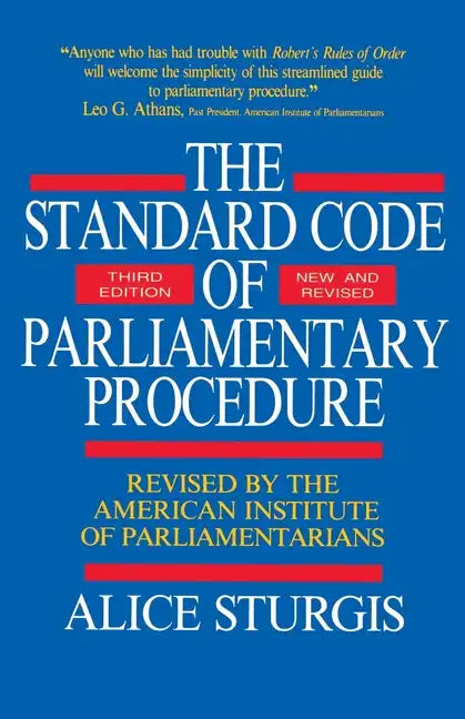 The Standard Code of Parliamentary Procedure - Paperback