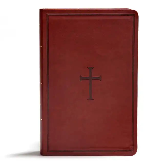 KJV Giant Print Reference Bible, Brown Leathertouch, Indexed - Imitation Leather