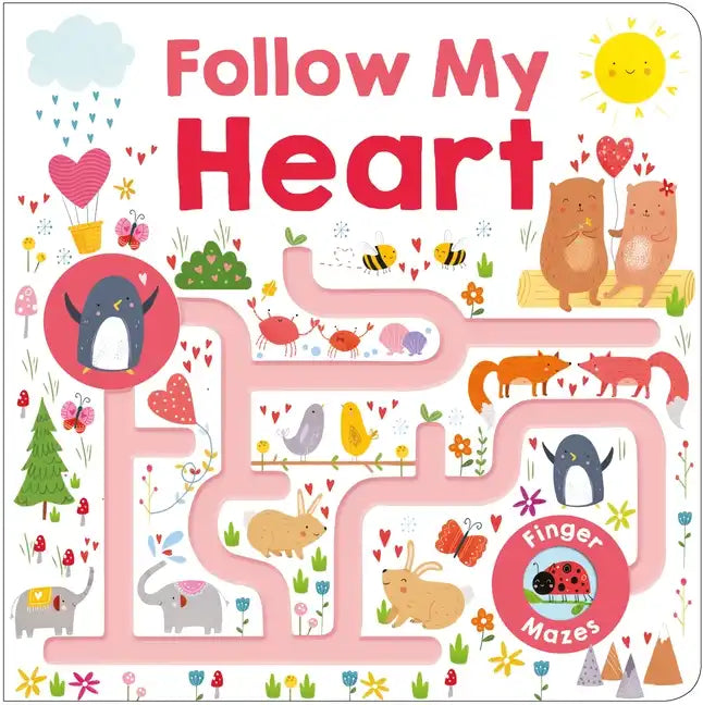 Maze Book: Follow My Heart - Board Book