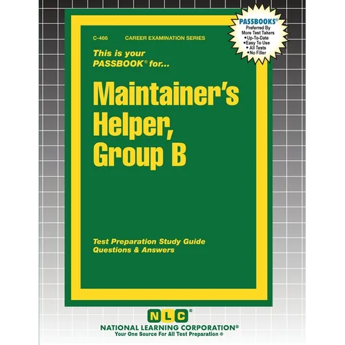 Maintainer's Helper, Group B - Paperback