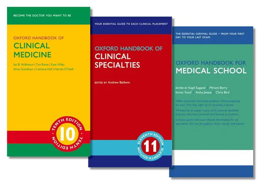 Oxford Handbook of Clinical Medicine, Oxford Handbook of Clinical Specialties, and Oxford Handbook for Medical School Pack - Paperback
