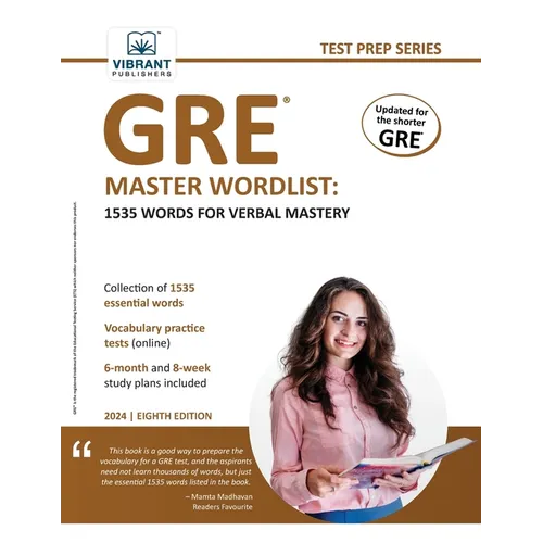 GRE Master Wordlist: 1535 Words for Verbal Mastery - Paperback